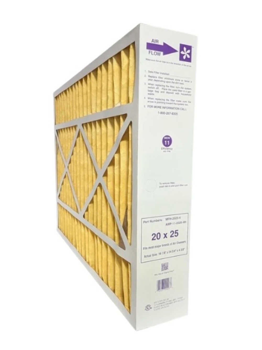 Electro Air MFH Pleated HVAC Air Filter (MERV 11)